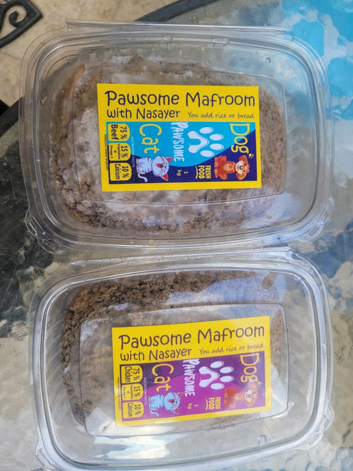 Pawsome Mafroom  with Nasayer Beef or Chicken ( box )